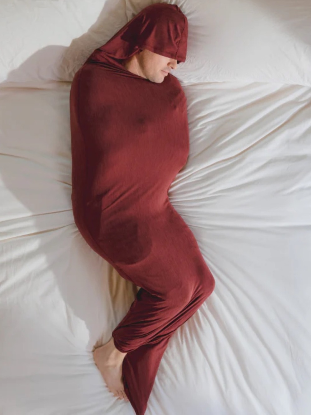 Hug Sleep Adult Hooded Sleep Pod Ruby Red Medium
